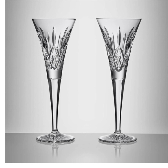 Waterford Crystal Other - Beautiful Waterford Lismore Toasting Champagne Flutes, Set of 2